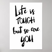 Het leven is zwaar | Modern Poster voor kalligrafi (Voorkant)