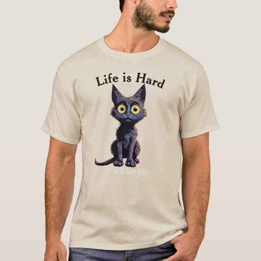 Het leven is zwaar t-shirt (Voorkant)