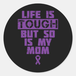 Het leven is zwaar, zo ook mijn moeder Alzheimer s Ronde Sticker