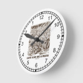 Het leven kan een schitterend achterland zijn ronde klok (Hoek)