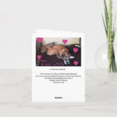 "Het leven kan in een moment veranderen"+ waterver Bedankkaart (Achterkant)