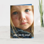 Het leven kan ruw zijn kaart (Voorkant)