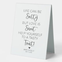 Het leven kan zout zijn, maar liefde is een zoet t