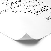 Het leven kan zout zijn, maar liefde is een zoet t poster (Hoek)