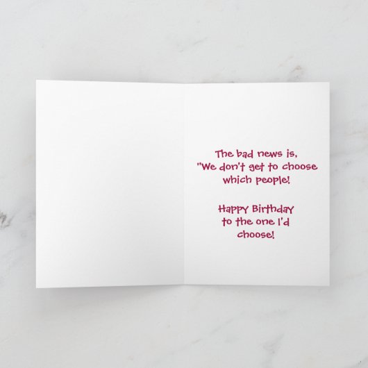 Het leven lang-Verjaardag Kaart (Binnen)