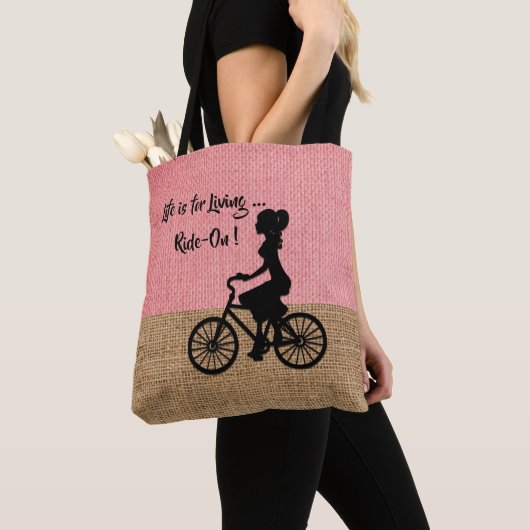 Het leven leeft - ride op de achtergrond van de be tote bag (Dichtbij)
