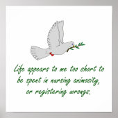 Het leven lijkt me te kort - vergiffenissen poster (Voorkant)