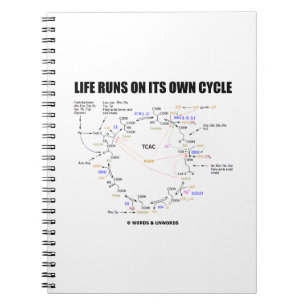 Het leven loopt op zijn eigen cyclus Krebs Cycle H Notitieboek