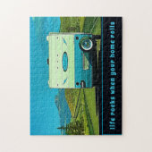 Het leven loopt wanneer uw huis  Camper rolt Legpuzzel (Verticaal)