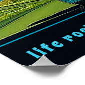 Het leven loopt wanneer uw huis  Camper rolt Poster (Hoek)