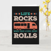 Het leven loopt wanneer uw Living Room rolt Kaart (Gele Bloem)