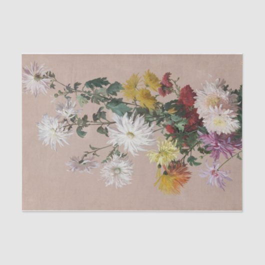 Het leven met bloemen door Jean Benner Tissuepapier (Voorkant)