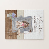Het leven met een Cocker Spaniel Puzzle Legpuzzel (Horizontaal)