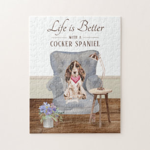Het leven met een Cocker Spaniel Puzzle Legpuzzel