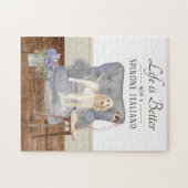 Het leven met een SPINONE ITALIANO Jigzaag Puzzle Legpuzzel (Horizontaal)