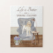 Het leven met een SPINONE ITALIANO Jigzaag Puzzle Legpuzzel (Verticaal)