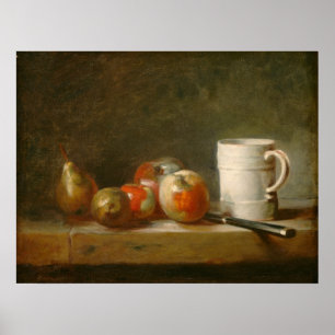 Het leven met Mok - Jean-Siméon Chardin Fine Art Poster