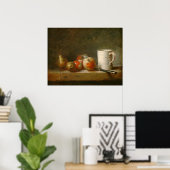 Het leven met Mok - Jean-Siméon Chardin Fine Art Poster (Thuiskantoor)