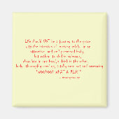 Het leven moet geen reis zijn magneet (Voorkant)