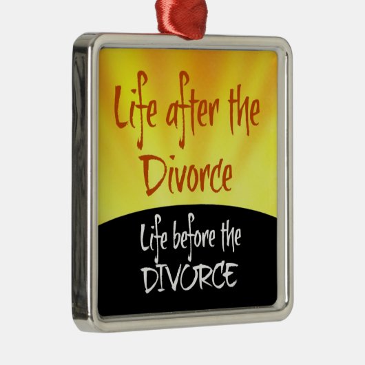 Het leven na de scheiding metalen ornament (Rechts)