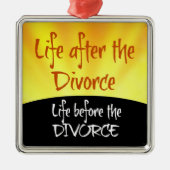 Het leven na de scheiding metalen ornament (Voorkant)