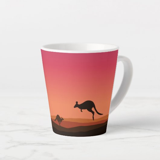 Het leven onder Kangaroo Australia Mok (Rechterhoek)
