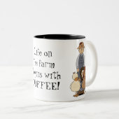 Het leven op de mok van de Boerderij (Voorkant rechts)