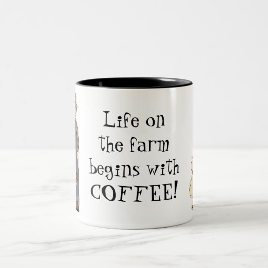 Het leven op de mok van de Boerderij (Center)