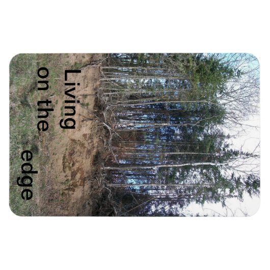 Het leven op de rand Flexibele Foto Magnet Magneet (Horizontaal)