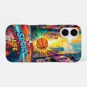 Het leven op het veld: basketbal iPhone 16 hoesje (Achterkant horizontaal)
