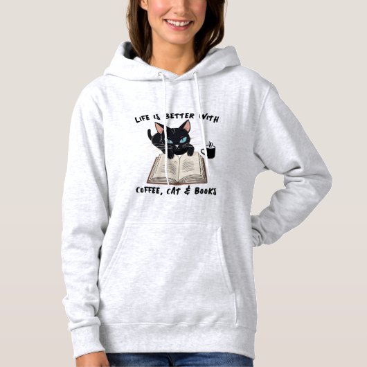 Het leven op maat is beter met Cat Hoodie (Voorkant)