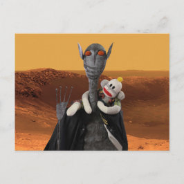 Het leven op Mars Briefkaart