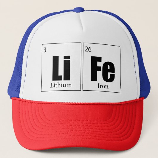 Het leven Periodieke lijst Trucker Pet (Voorkant)