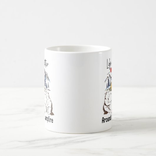 Het leven rond de kampvuur is beter koffiemok (Center)