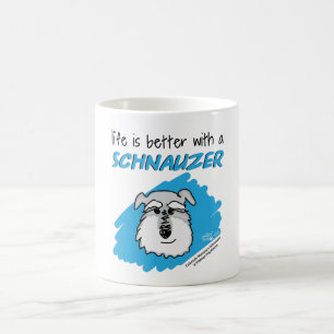 Het leven... Schnauzer - Witte Mok
