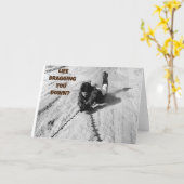 Het leven sleept je naar beneden kaart (Gele Bloem)