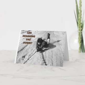 Het leven sleept je naar beneden kaart