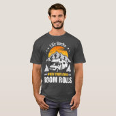 Het leven springt wanneer de Living Room Camp Camp T-shirt (Voorkant volledig)