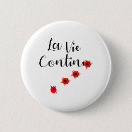 HET LEVEN STEEDS RONDE BUTTON 5,7 CM