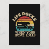 Het leven steekt wanneer uw huis  RV rolt Briefkaart (Voorkant)
