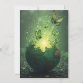 Het leven stijgt uit de as kaart (Voorkant)