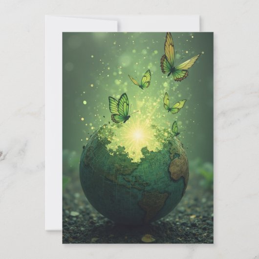 Het leven stijgt uit de as kaart (Achterkant)