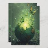 Het leven stijgt uit de as kaart (Voorkant / Achterkant)