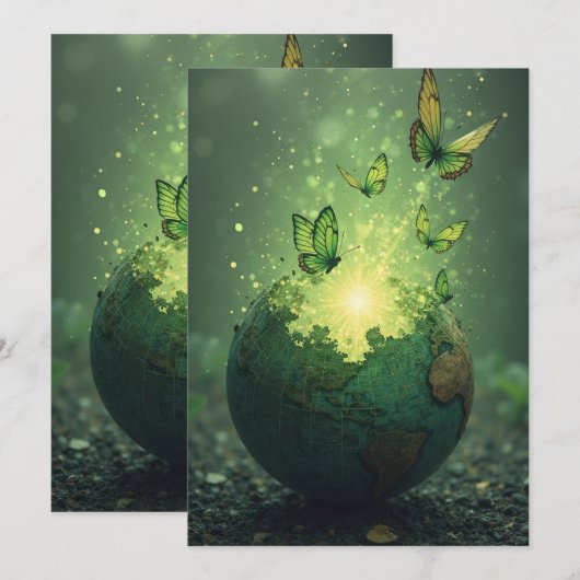 Het leven stijgt uit de as kaart (Voorkant / Achterkant)