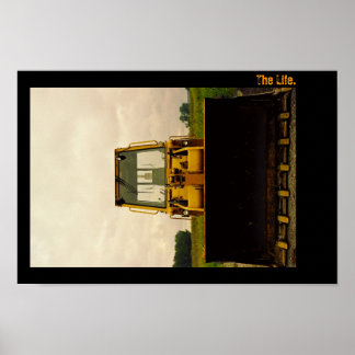 Het leven. Tractorportret. Poster
