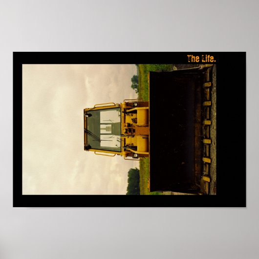 Het leven. Tractorportret. Poster (Voorkant)