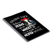 Het leven tussen jezus en het wiel wil ik graag notitieboek (Rechterzijde)