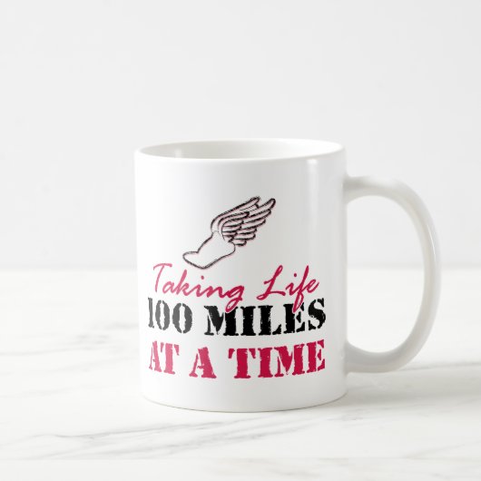 Het leven van 100 mijl per keer koffiemok (Rechts)