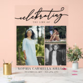 Het leven van 3 fotocollage vieren acryl bord (Huwelijk)