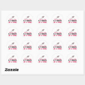 Het leven van 6,2 mijl per keer ronde sticker (Vel)